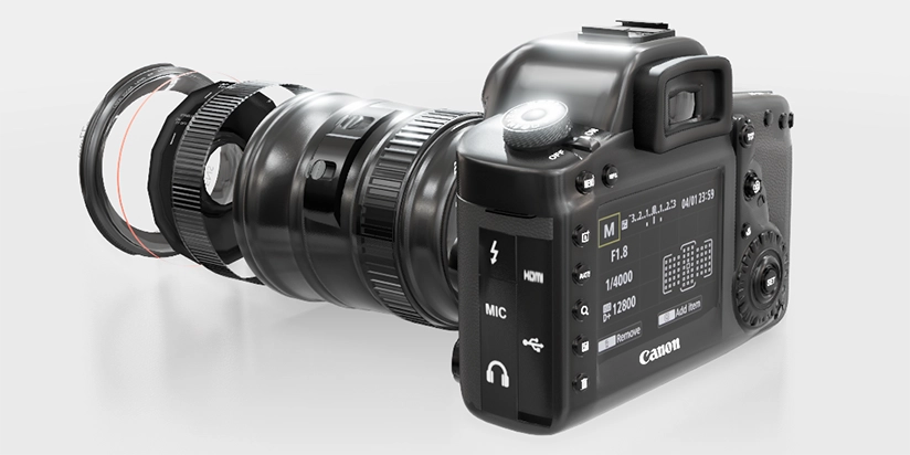 3D model of DSLR camera